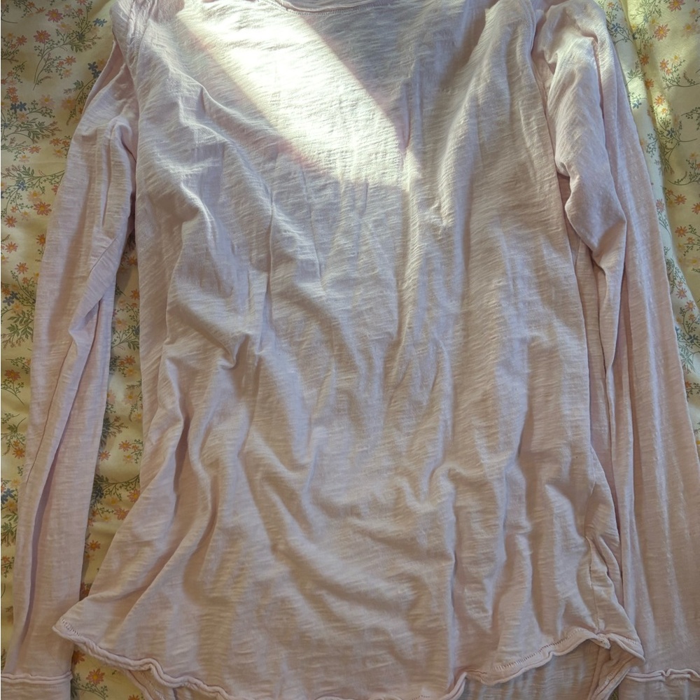 We The Free Soft Blush Long Sleeve Top